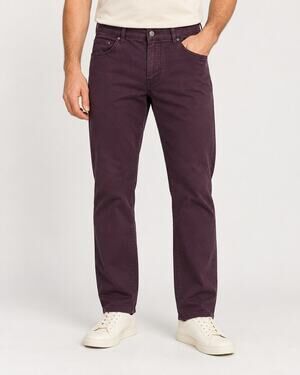 Ermenegildo Zegna 38 Purple Plum Cotton Stretch Jeans Straight Leg Italy $$575
